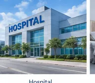Fachada de un hospital, imagen de referencia ambiental